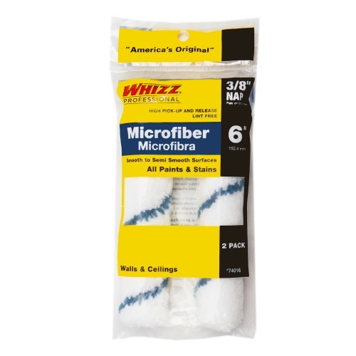 Whizz 6" MicroFibre Roller Refill 2pk